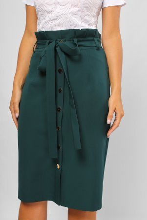 LiPar: Юбка-карандаш с завышенной талией Зелёная 0022 зеленый - фото 1