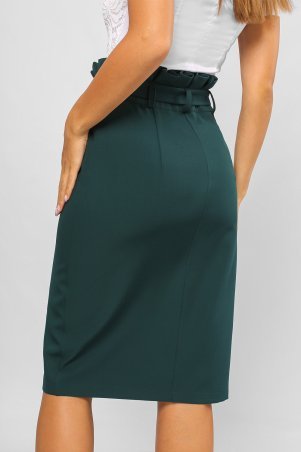 LiPar: Юбка-карандаш с завышенной талией Зелёная 0022 зеленый - фото 2