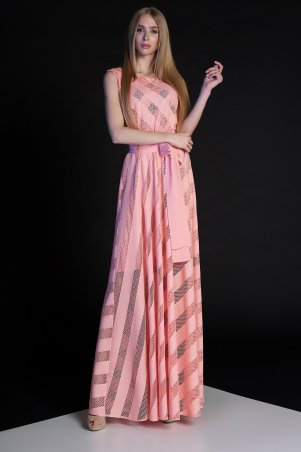 Jadone Fashion: Платье Раяна персиковый - фото 1