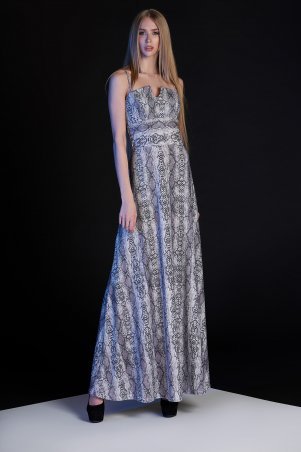 Jadone Fashion: Платье Габи серо-лиловый - фото 1