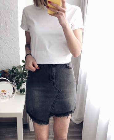 Immagine: Стильная черная джинсовая юбка 1212-1172 - фото 1