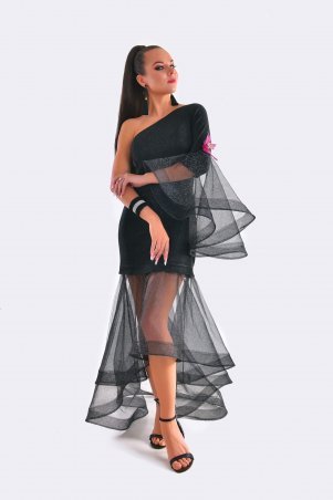 Daminika: Эксклюзивное вечернее платье 2в1 с живыми цветами "Bloom" 11833 A - фото 1