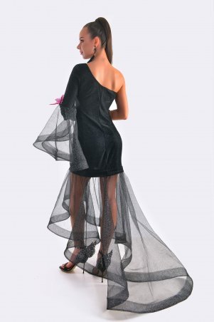 Daminika: Эксклюзивное вечернее платье 2в1 с живыми цветами "Bloom" 11833 A - фото 7