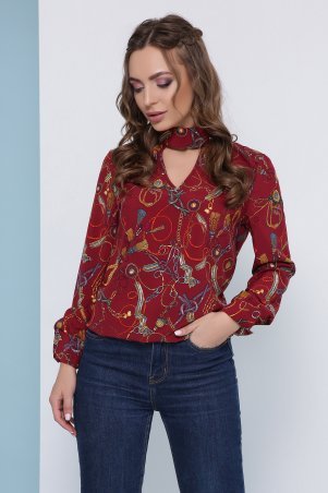 MarSe: Блуза 1824 бордовый - фото 1