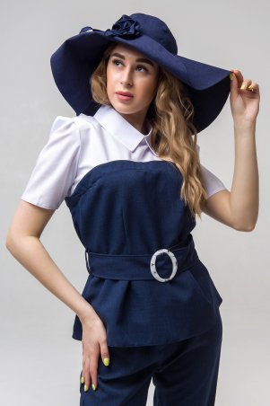 First Land Fashion: Головной убор Шляпка темно-синий - фото 1