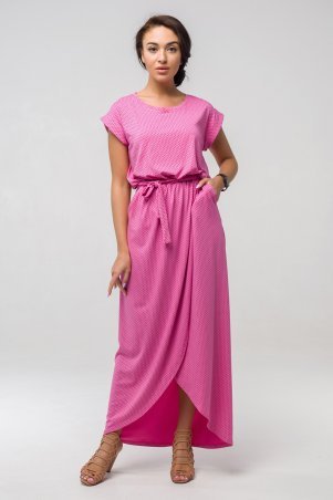 First Land Fashion: Платье Asti розовый горох - фото 1