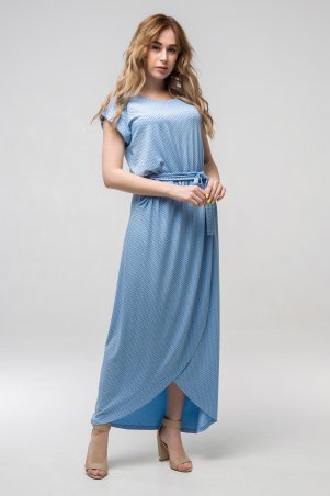 First Land Fashion: Платье Asti голубой горох - фото 1