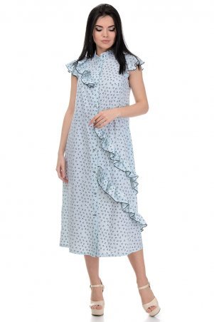A.G.: Платье «Римма» 359 сердечки голубой - фото 1