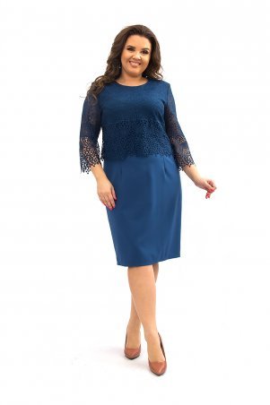 Ninele Style: Платье 350-2 синий - фото 1