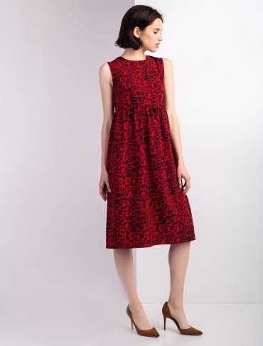 Eva Style: Легкое платье с завышенной талией и модным принтом 1343 - фото 3