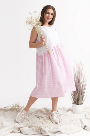 New Style: Платье 1344_розовый - фото 1