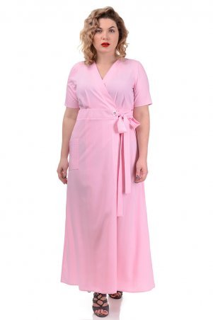 A.G.: Платье «Лилия» 358 мелкая полоска розовый - фото 1