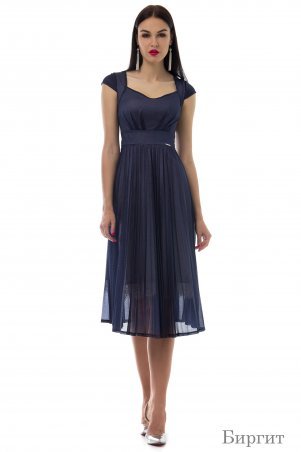 Angel PROVOCATION: Платье Биргит синий на сером - фото 1