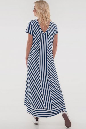 V&V: Платье 2835-1.17 сине-белая полоска 2835-1.17 - фото 3