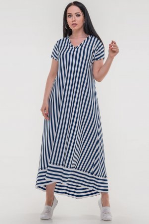 V&V: Платье 2835-1.17 сине-белая полоска 2835-1.17 - фото 4