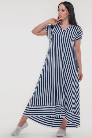 V&V: Платье 2835-1.17 сине-белая полоска 2835-1.17 - фото 5