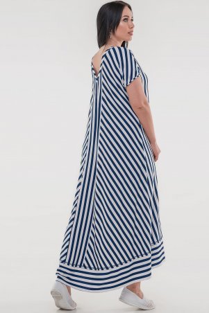 V&V: Платье 2835-1.17 сине-белая полоска 2835-1.17 - фото 6