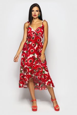 Сарафан Melani19 красный мак