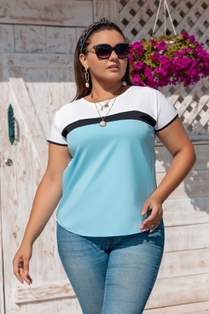 Remise Store: Трёх-цветная блузка V2623 - фото 2