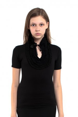 Футболка 1037 черно-белый