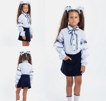 Modna Anka: Детская школьная блузка 113165 113165 - фото 5