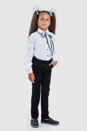 Modna Anka: Детская школьная блузка 113165/2 белый 113165/2 - фото 1