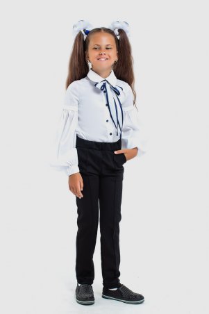 Modna Anka: Детская школьная блузка 113165/2 белый 113165/2 - фото 4
