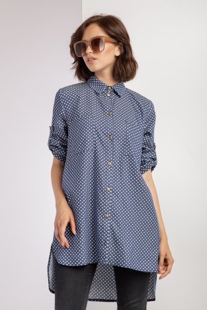 Eva Style: Платье-туника с ассиметричным кроем 1354 - фото 1