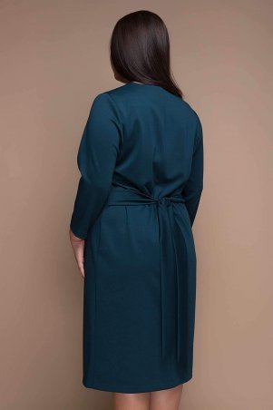 Tatiana: Платье с имитацией запаха КЕЛЛИ темно-зеленый - фото 3