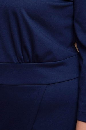 Tatiana: Платье с имитацией запаха КЕЛЛИ темно-синее - фото 4