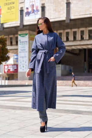 Jadone Fashion: Облегченное пальто Мириам синий - фото 1