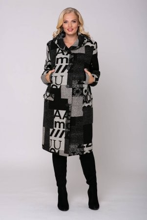 Tatiana: Пальто с капюшоном ХЬЮСТОН черное - фото 1