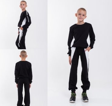 Modna Anka: Детский спортивный костюм 111175 черный 111175 - фото 5