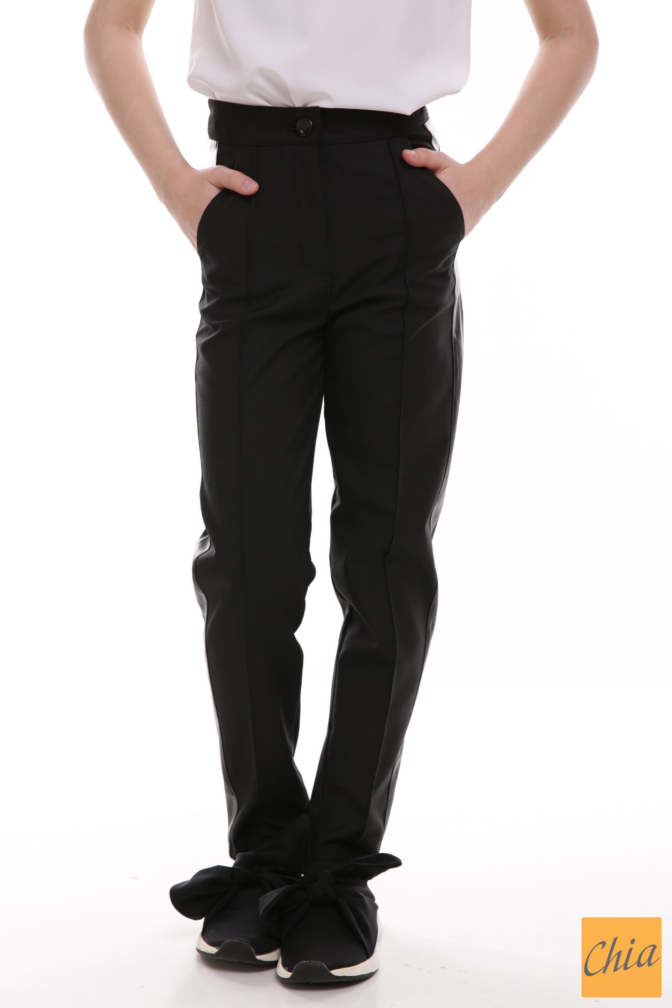 Брюки Элис без лампаса черный