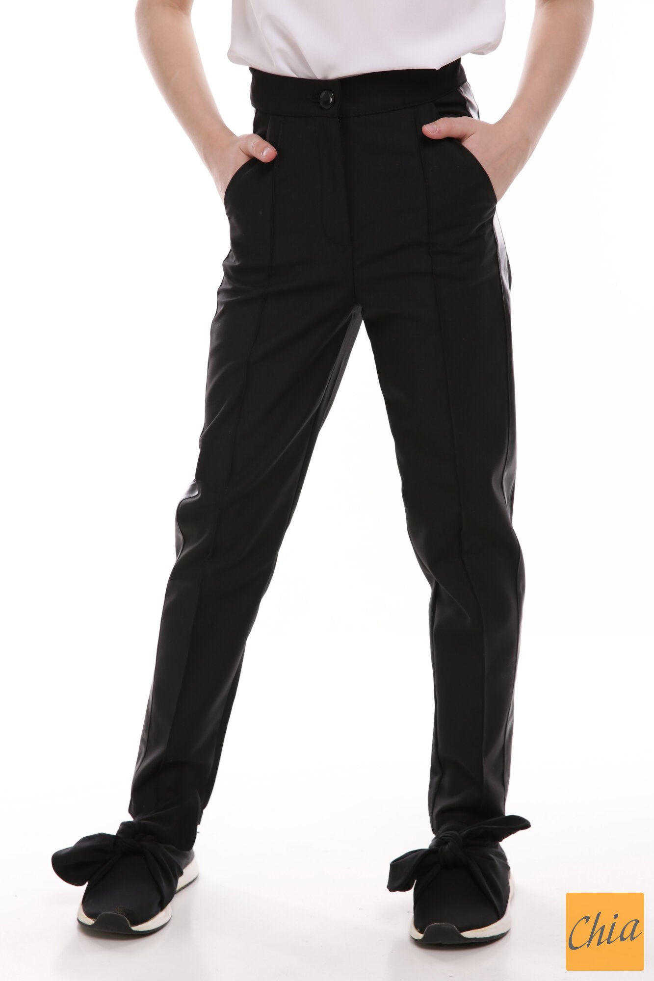 Брюки Элис без лампаса черный