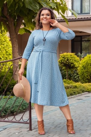New Style: Платье 1386_голубой - фото 3