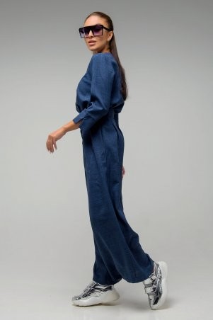 First Land Fashion: Комбинезон Сириус темно-синий СКС2653 - фото 2
