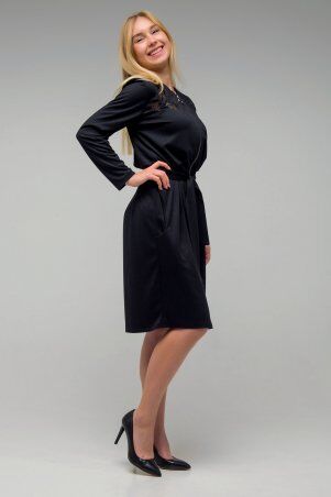 First Land Fashion: Платье Манго черное СПМ2612 - фото 4