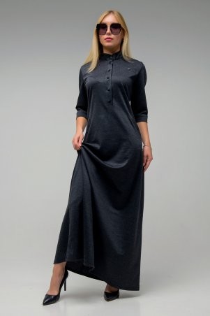 First Land Fashion: Платье Антарес темно-серое СПА2563 - фото 1