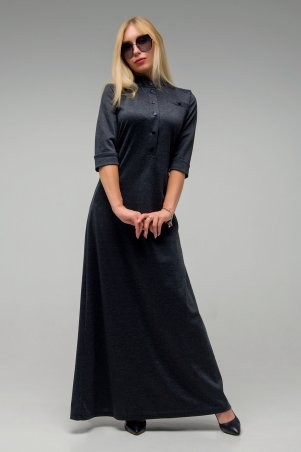 First Land Fashion: Платье Антарес темно-серое СПА2563 - фото 2