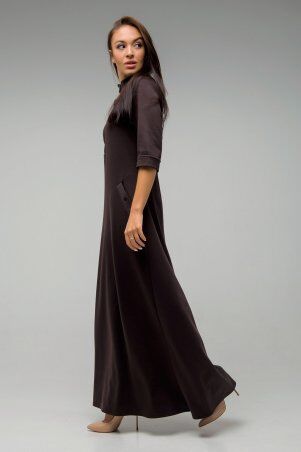 First Land Fashion: Платье Антарес шоколадное СПА2562 - фото 2