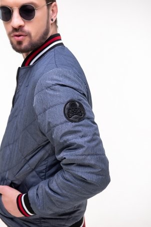 Vizavi: Стильная куртка мужская - бомбер 1188 - фото 4