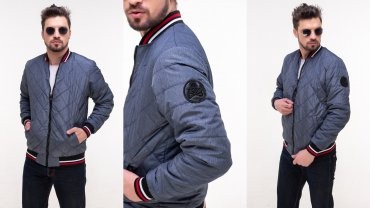 Vizavi: Стильная куртка мужская - бомбер 1188 - фото 5