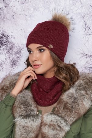Braxton: Комплект «Тияна» (шапка и шарф-хомут) 4905-7 - фото 1