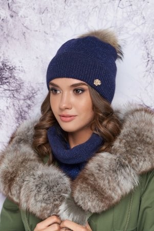 Braxton: Комплект «Тияна» (шапка и шарф-хомут) 4905-7 - фото 2