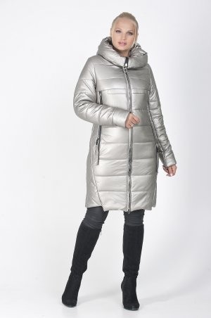 Caramella: Зимнее пальто серебро CR-50158-SLV - фото 1