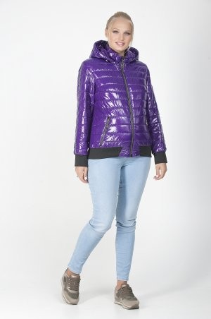 Caramella: Короткая куртка фиолетовая CR-50153-FIO - фото 1