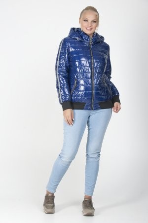 Caramella: Короткая куртка синяя CR-50153-BLU - фото 1
