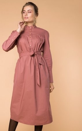 MR520: Винтажное платье с поясом MR 229 2245 0919 Tea Rose - фото 5