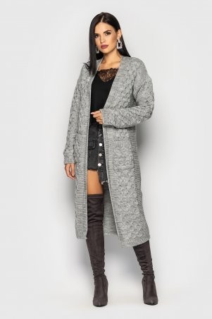Кардиган вязаный Solomia Серый